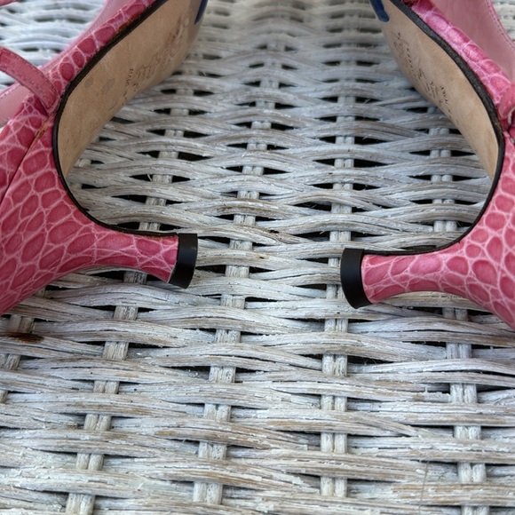 Lilly Pulitzer pink croc pattern kitten hills - Picture 6 of 9